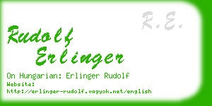 rudolf erlinger business card